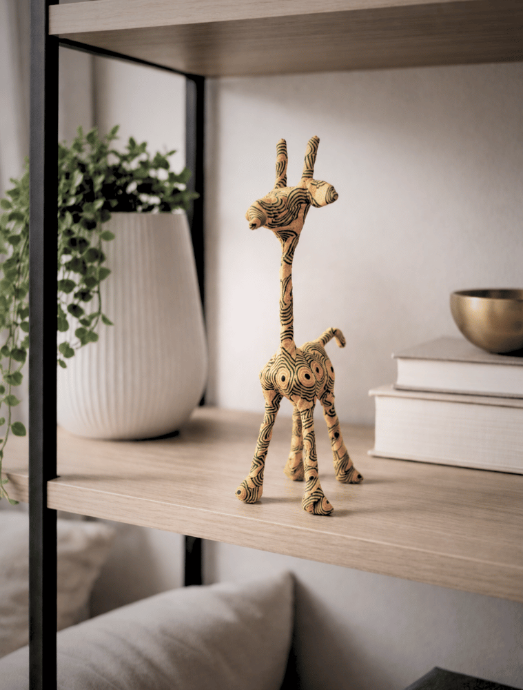 Afrikanische Kunst "Deco Animal" – Giraffe