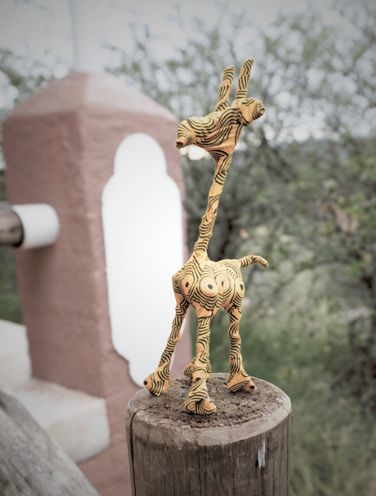Afrikanische Kunst "Deco Animal" – Giraffe