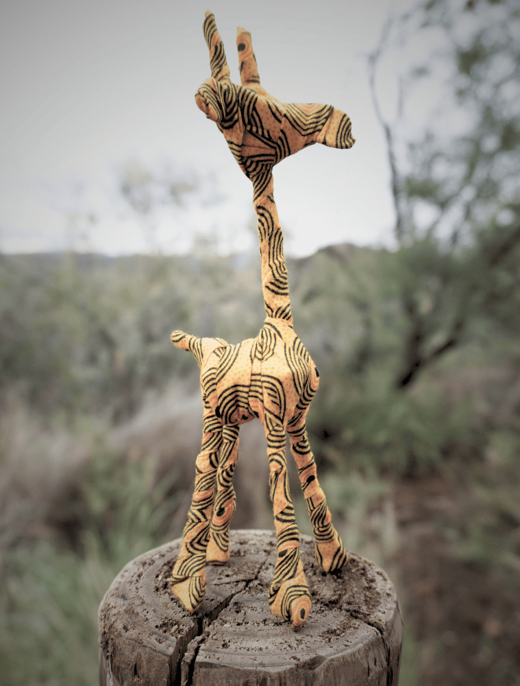 Afrikanische Kunst "Deco Animal" – Giraffe