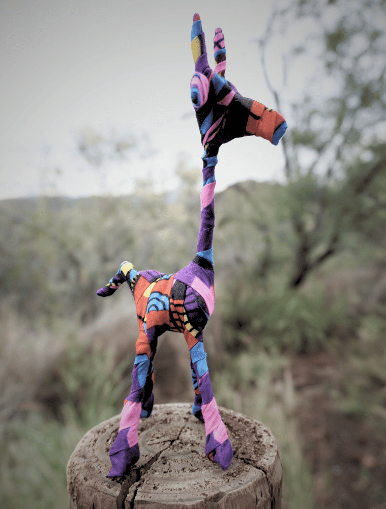 Afrikanische Kunst "Deco Animal" – Giraffe