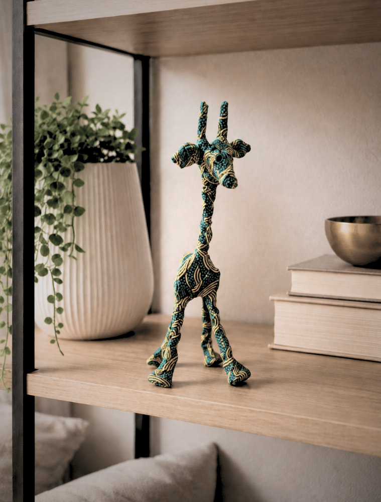 Afrikanische Kunst "Deco Animal" – Giraffe