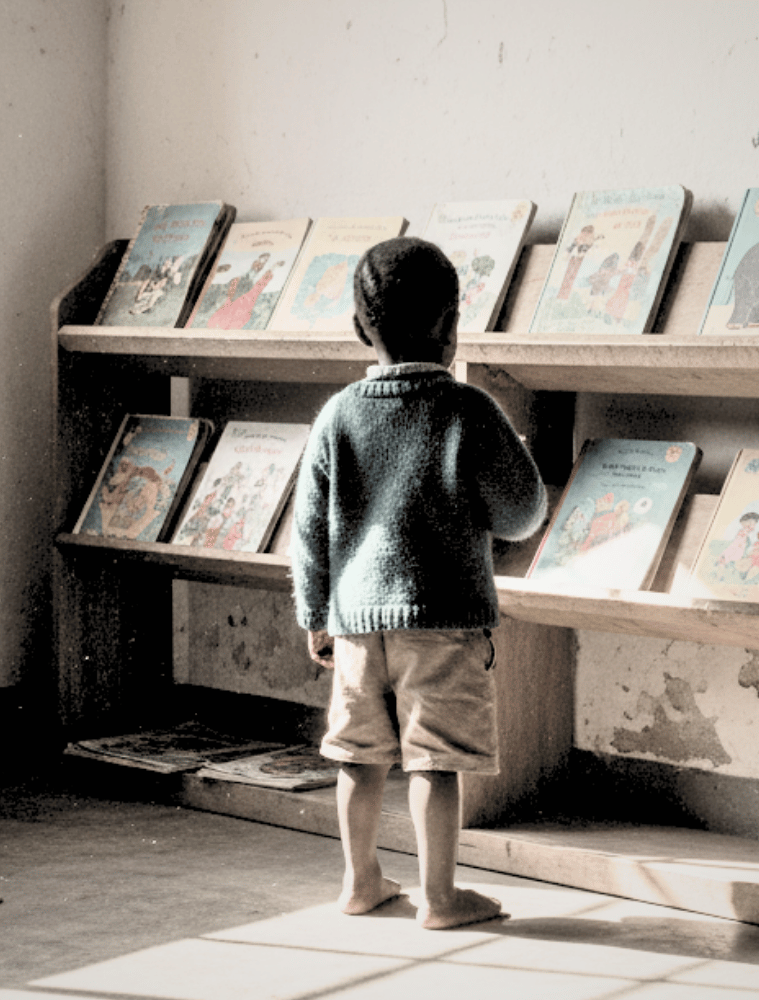 Fülle die Bibliothek der Kids